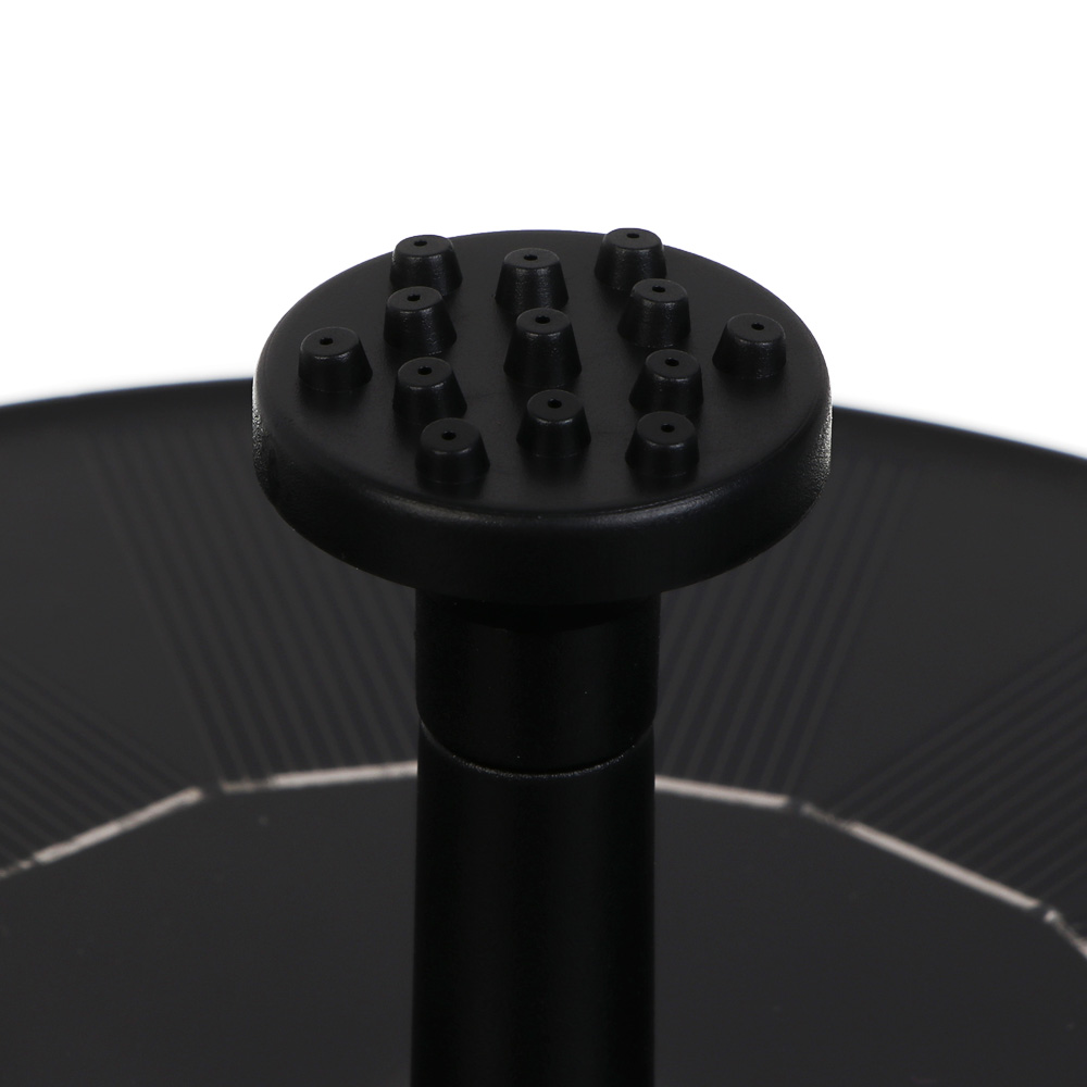 INBLOOM Фонтан на солнечной батарее d16cм 7V/1.4W, DC 7V/150MA, 160л/час, пластик, арт.№ 171-018