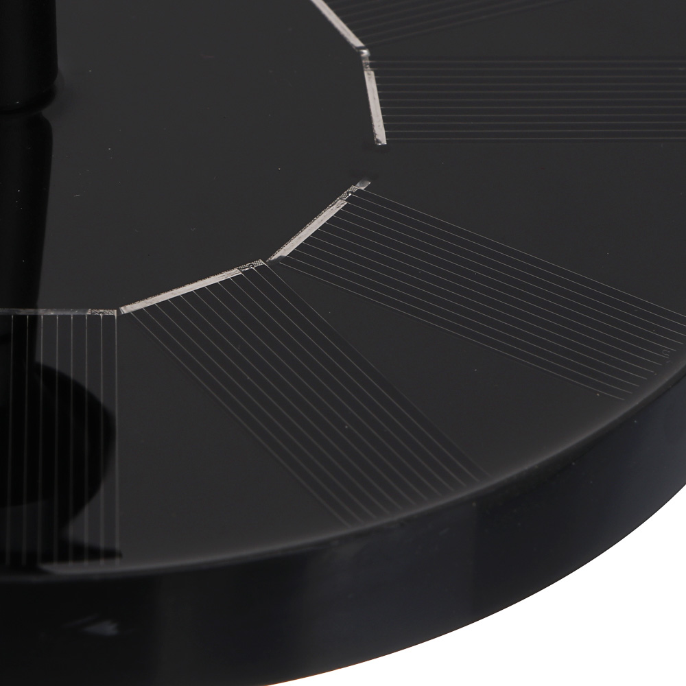 INBLOOM Фонтан на солнечной батарее d16cм 7V/1.4W, DC 7V/150MA, 160л/час, пластик, арт.№ 171-018