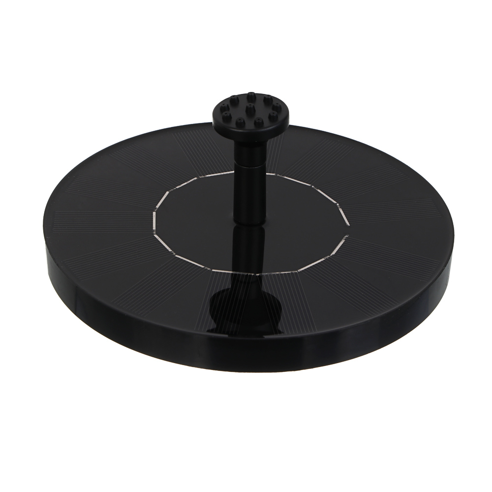 INBLOOM Фонтан на солнечной батарее d16cм 7V/1.4W, DC 7V/150MA, 160л/час, пластик, арт.№ 171-018