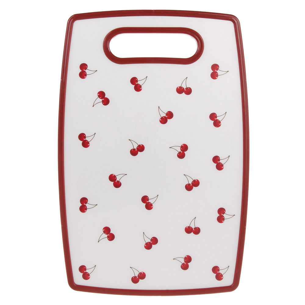 Доска разделочная тм Vetta Черри, 20x30x1,2см, полипропилен, 2 дизайна, арт.№ 852-165