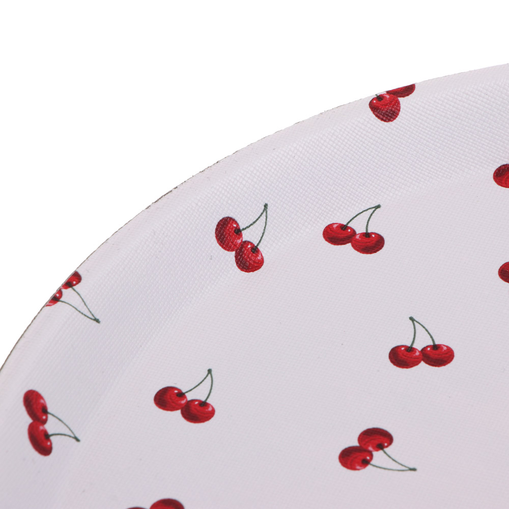 Поднос круглый с антискользящим покрытием тм Vetta Черри, d27,5см, 2 дизайна, арт.№ 862-456