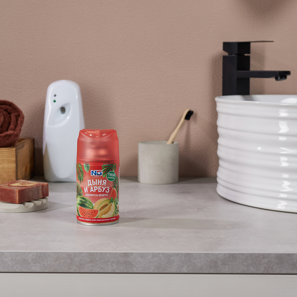 NEW GALAXY Освежитель воздуха Автоматик Fresh 230мл, дыня и арбуз, арт.№ 778-125