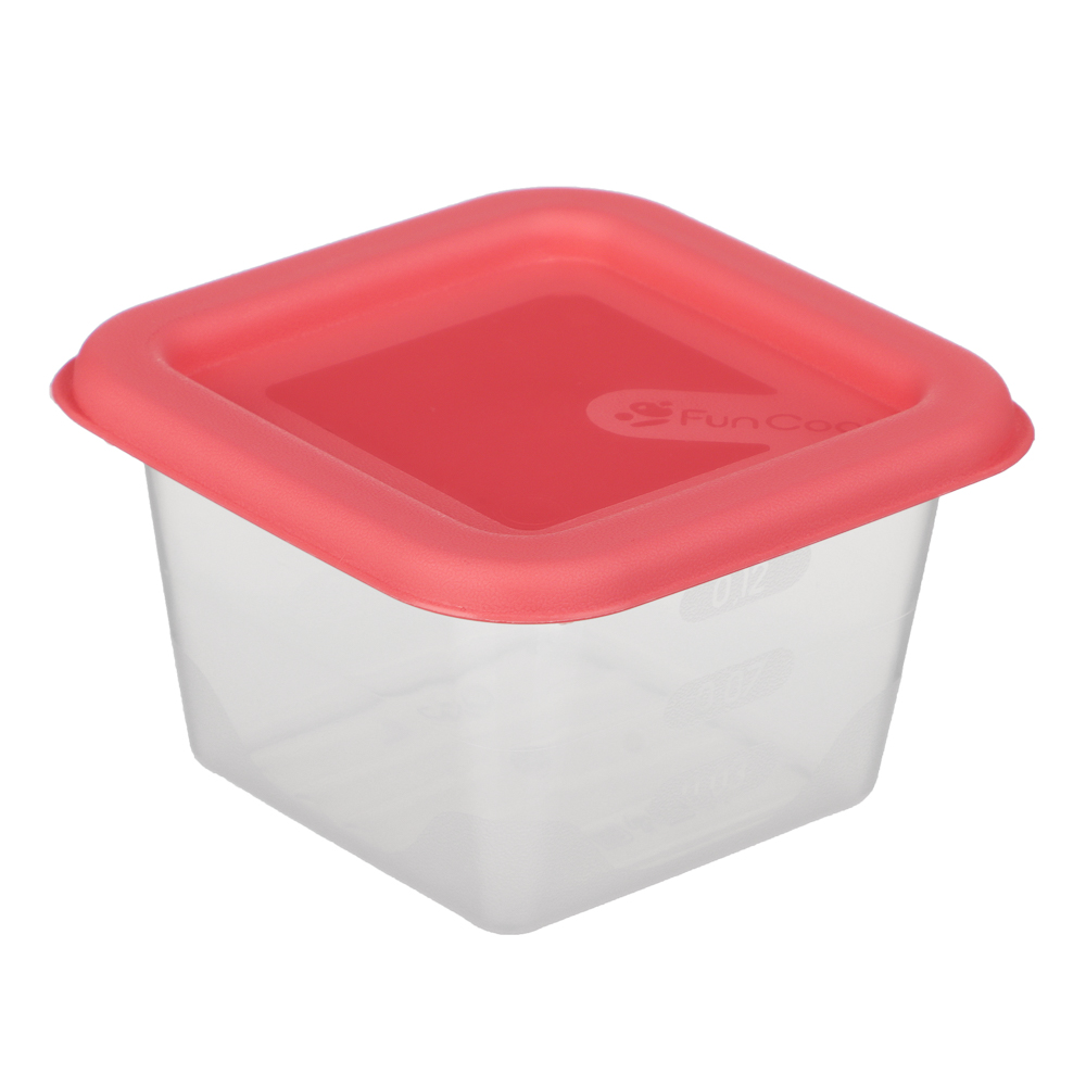 Набор контейнеров пищевых квадратных, 3шт, 0,15л, пластик, 3 цвета, арт.№ 861-546