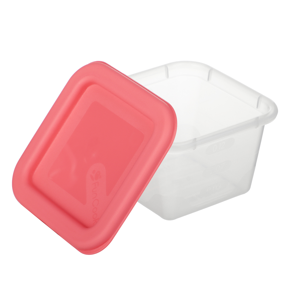 Набор контейнеров пищевых квадратных, 3шт, 0,15л, пластик, 3 цвета, арт.№ 861-546