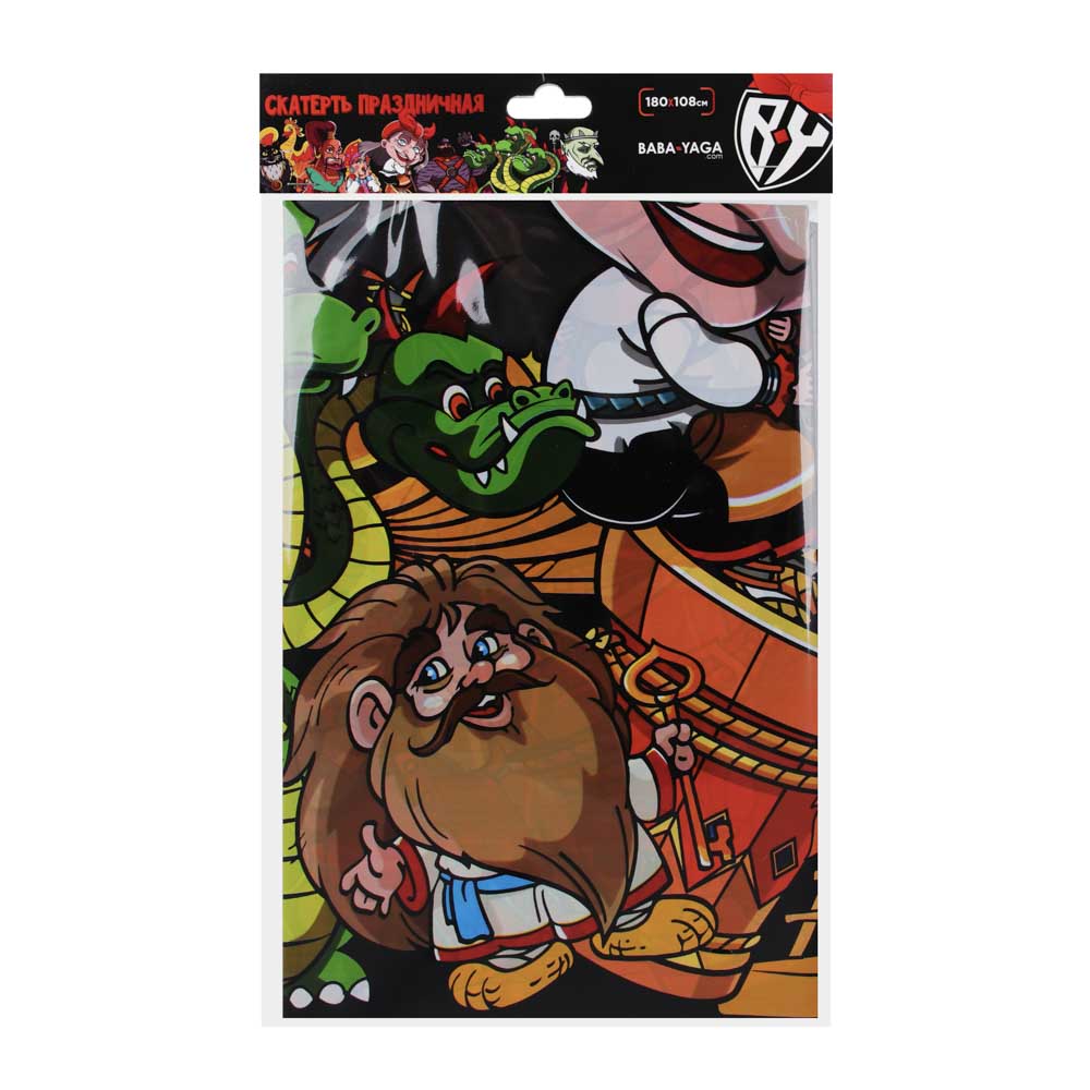 BY Сказки Скатерть праздничная, 180х108см, полиэтилен, 30мкм, арт.№ 530-233