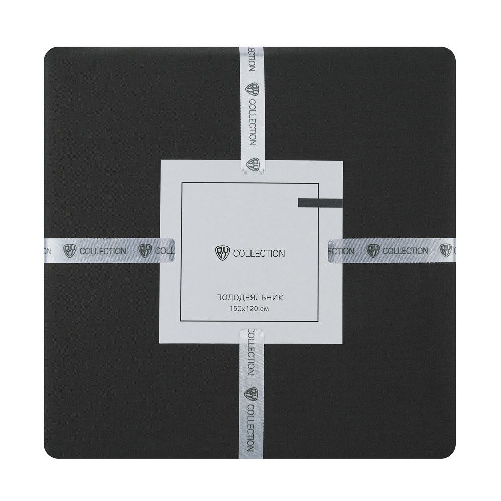 BY COLLECTION Пододеяльник 150х220см, 100% хлопок, графит, арт.№ 432-238