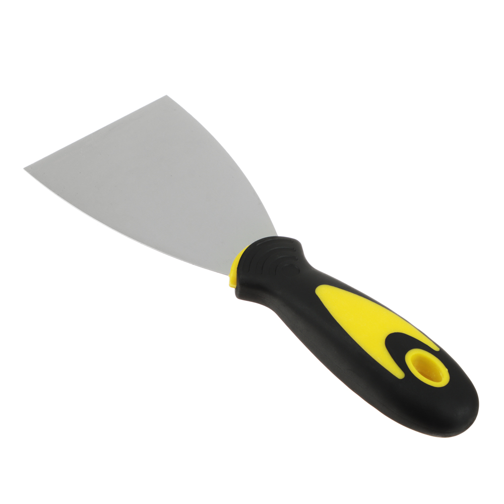 ЕРМАК Шпатель металл. с двухкомпонентной рукояткой, 75х120мм, арт.№ 683-162