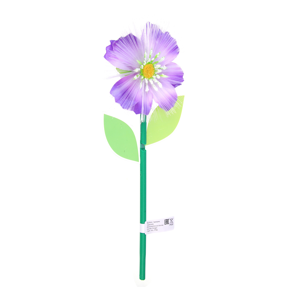 INBLOOM Фигурка на стержне Космея, 1LED, 1 реж., 11х28х3см, PS, PMMA, PVC, PP, 3xLR44, арт.№ 153-181