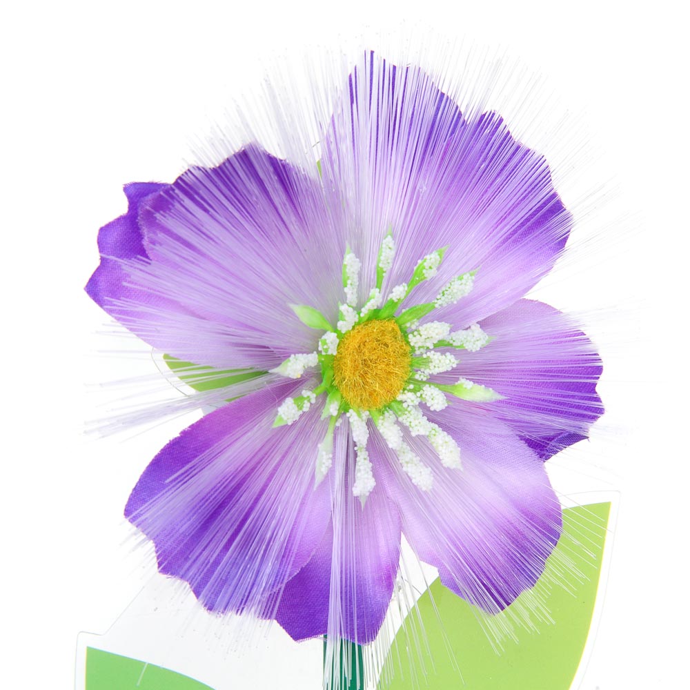 INBLOOM Фигурка на стержне Космея, 1LED, 1 реж., 11х28х3см, PS, PMMA, PVC, PP, 3xLR44, арт.№ 153-181