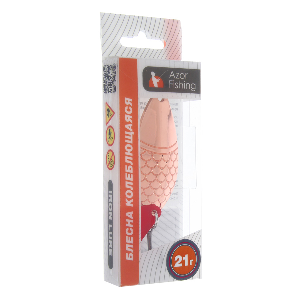 Блесна колеблющаяся "Спун" тм AZOR FISHING, 21 гр., 3 цвета, арт.№ 145-109