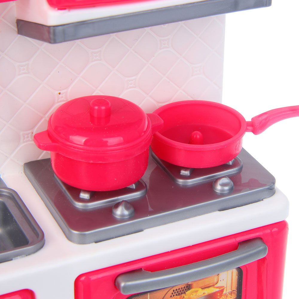 ИГРОЛЕНД Игровой набор Кухня с продуктами, PP, ABS, 41х7,3х23,6 см, арт.№ 294-220