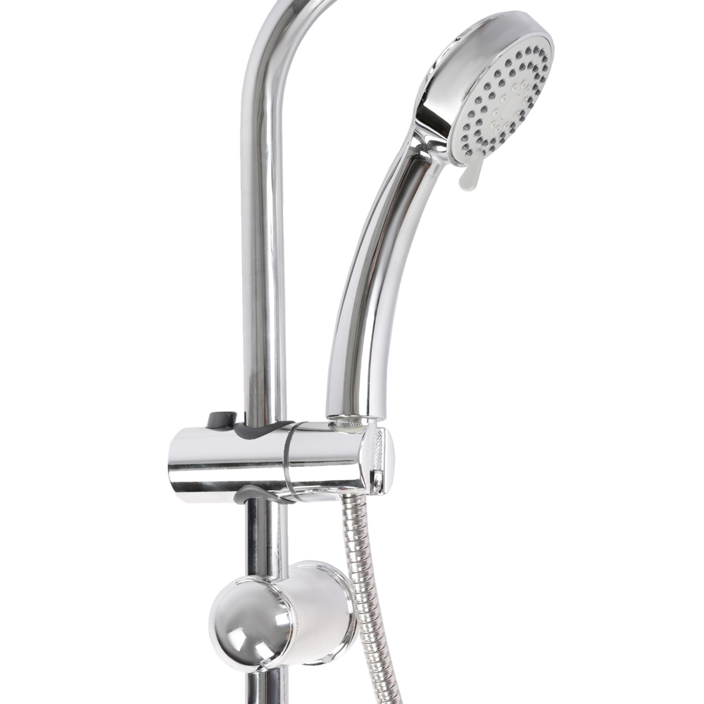 RAIN Душевая система, верхний душ 1 реж d=200мм, ручной душ 5 реж d=100мм, хром, арт.№ 546-051