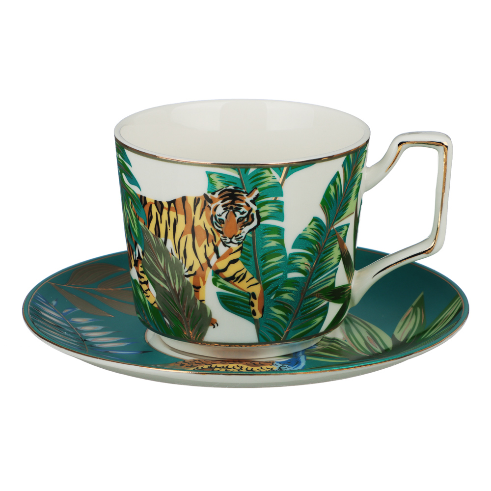 MILLIMI Тропики Набор чайный 12 пр., 260мл, 15см, костяной фарфор, арт.№ 802-141