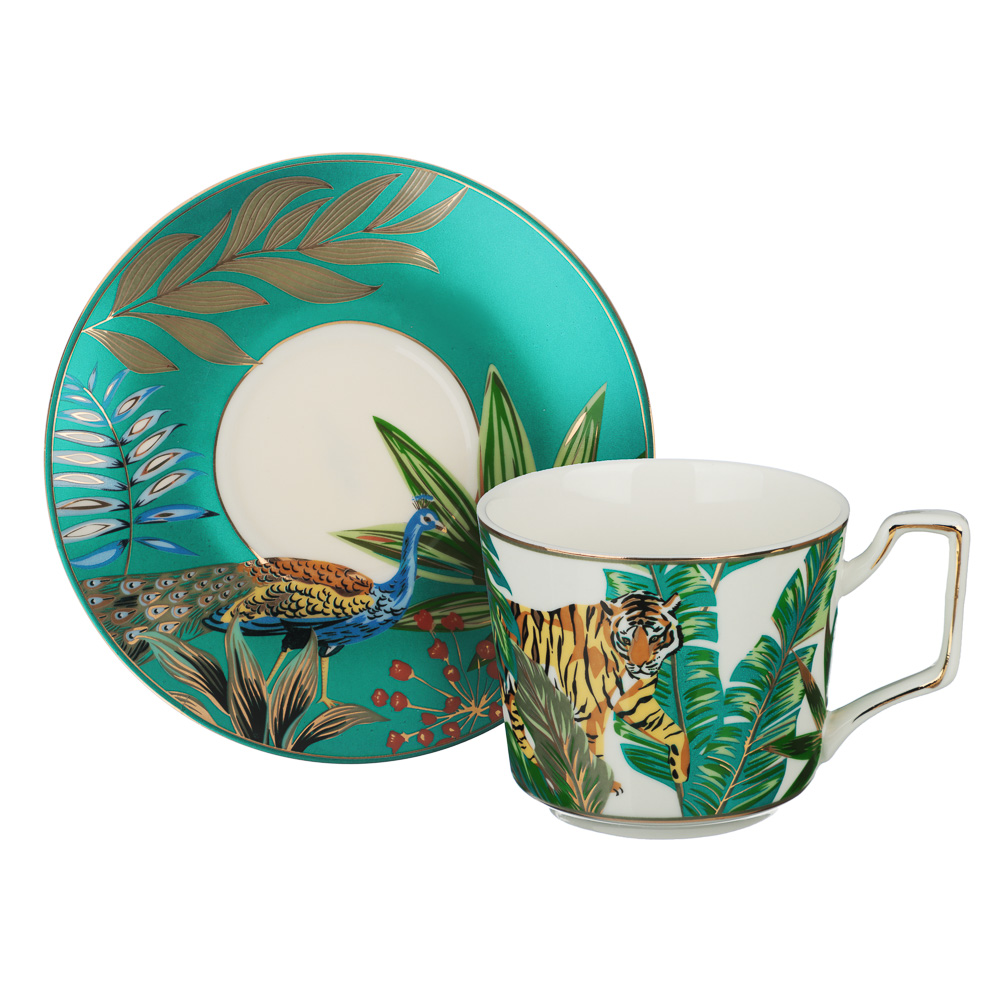 MILLIMI Тропики Набор чайный 12 пр., 260мл, 15см, костяной фарфор, арт.№ 802-141