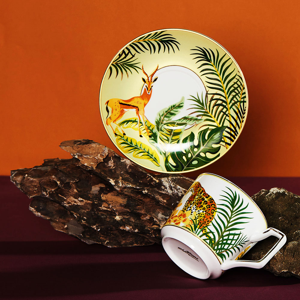 MILLIMI Тропики Набор чайный 12 пр., 260мл, 15см, костяной фарфор, арт.№ 802-141