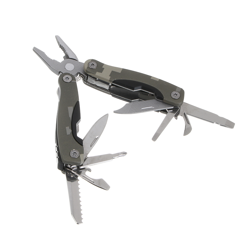 Мультитул многофункциональный тм BY Русские Супергерои, 15 функций, нержавеющая сталь, 9,9 см, арт.№ 070-052