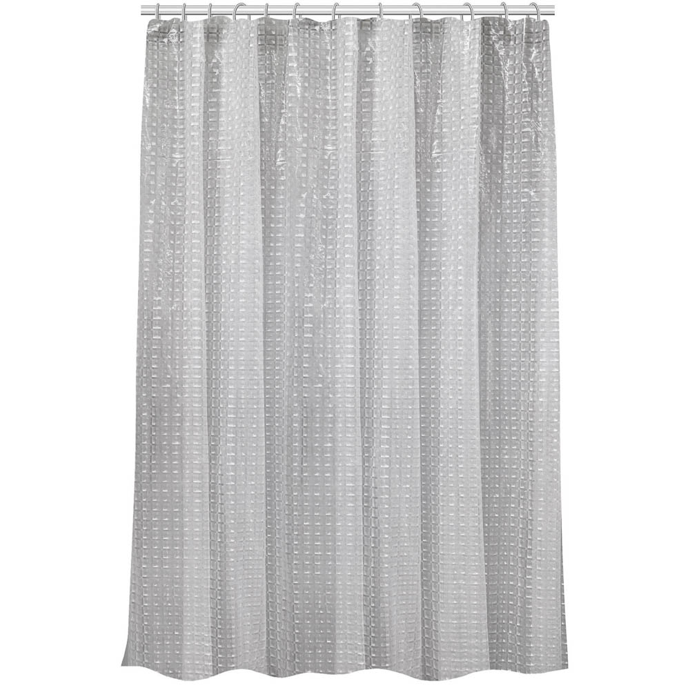 Штора для ванной 3D геометрия 180х180см (12 колец), ПЕВА, арт.№ 461-678