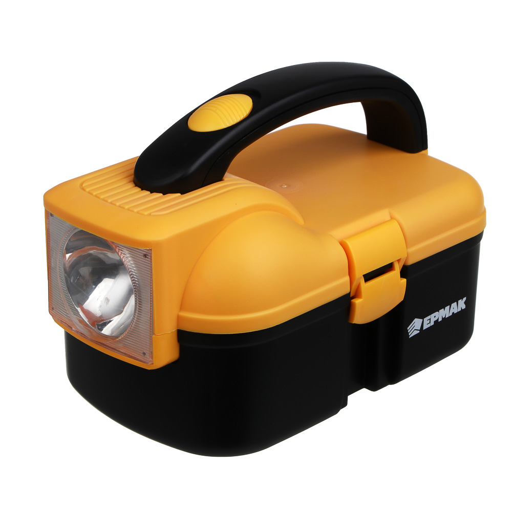 Ящик для хранения осветительный тм ЕРМАК, 19х12х12.5 см, пластик, 1 LED, 4хАА, арт.№ 225-006