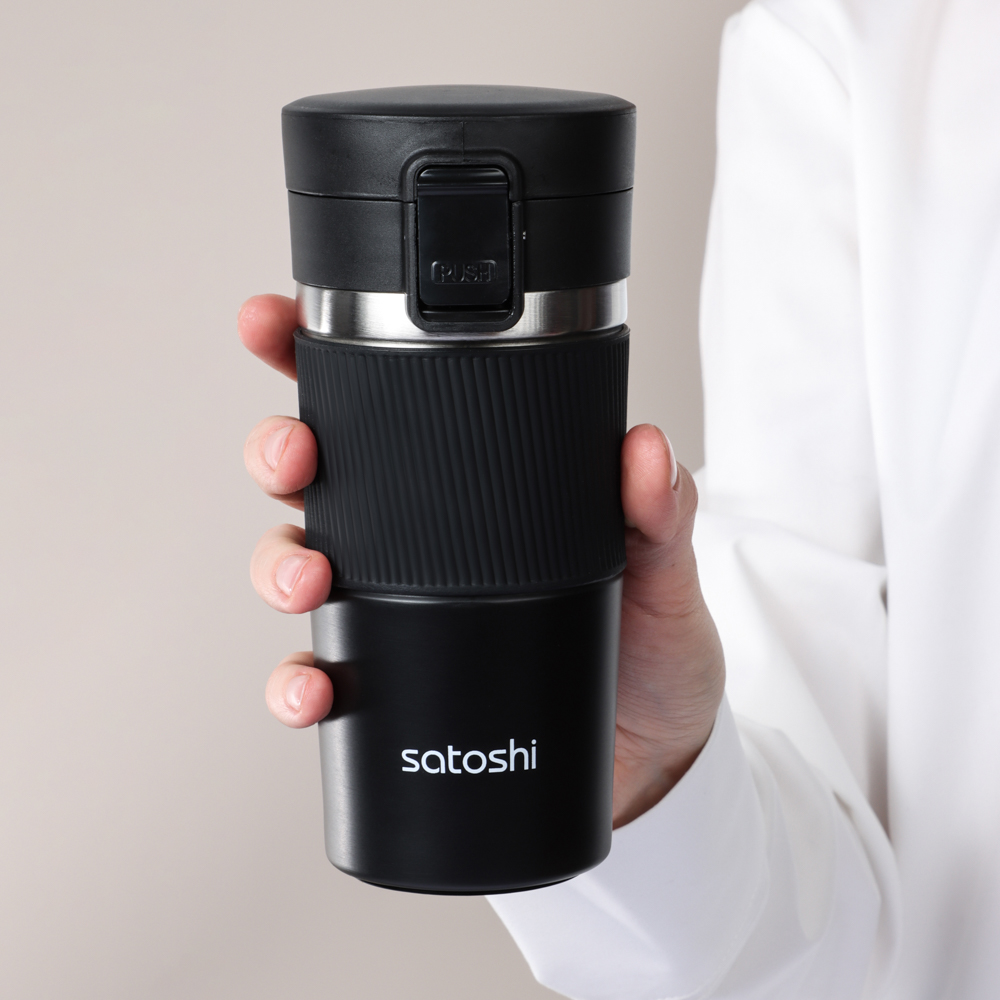 SATOSHI Ассара Термос-кружка с крышкой на защелке, 350мл, нерж.сталь 18/10, арт.№ 841-018