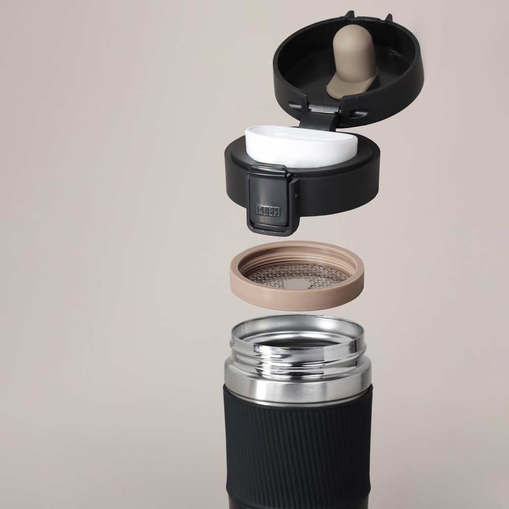 SATOSHI Ассара Термос-кружка с крышкой на защелке, 350мл, нерж.сталь 18/10, арт.№ 841-018