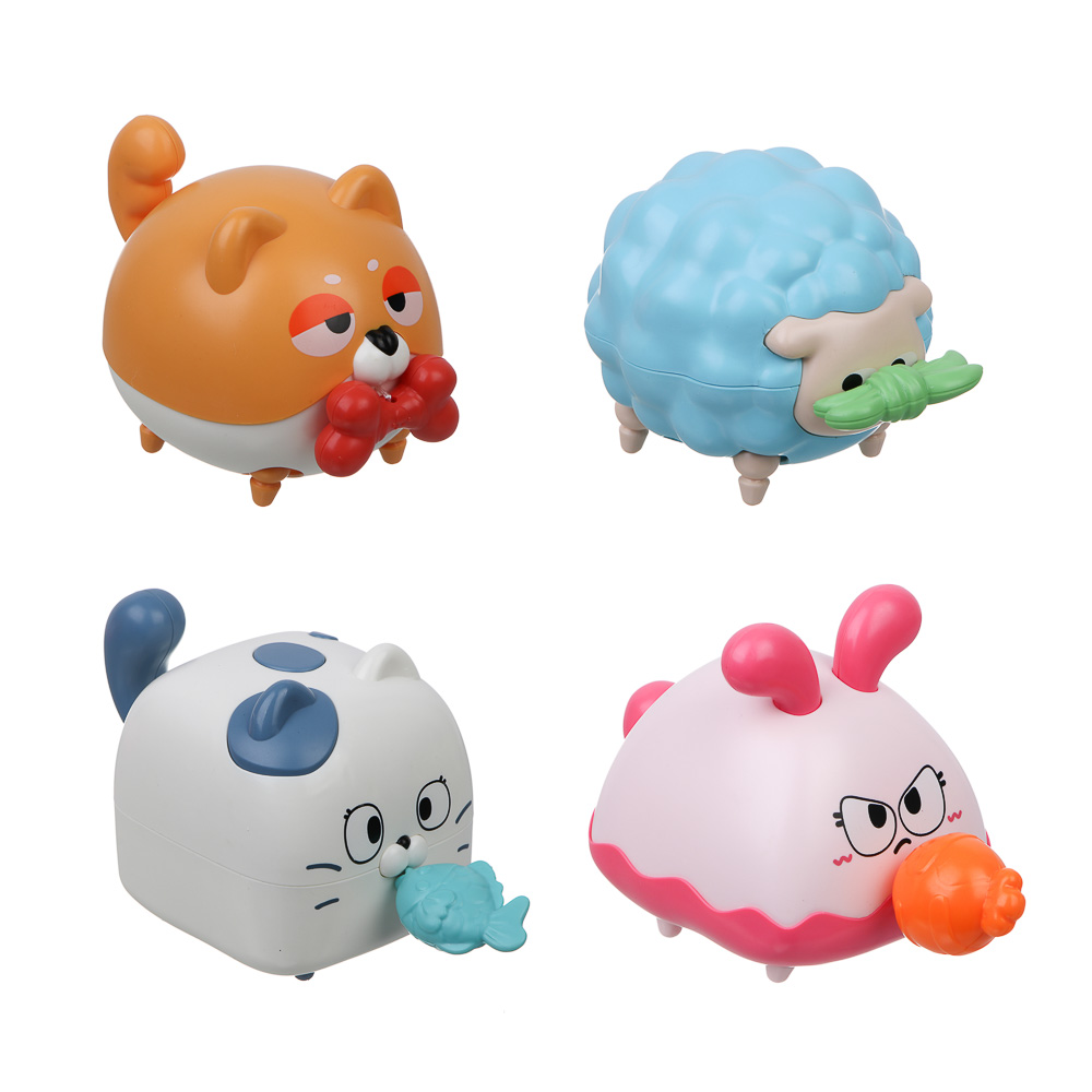 ИГРОЛЕНД Игрушка для малышей "Покорми питомца" заводная, ABS, 8х10х8см, арт.№ 260-056