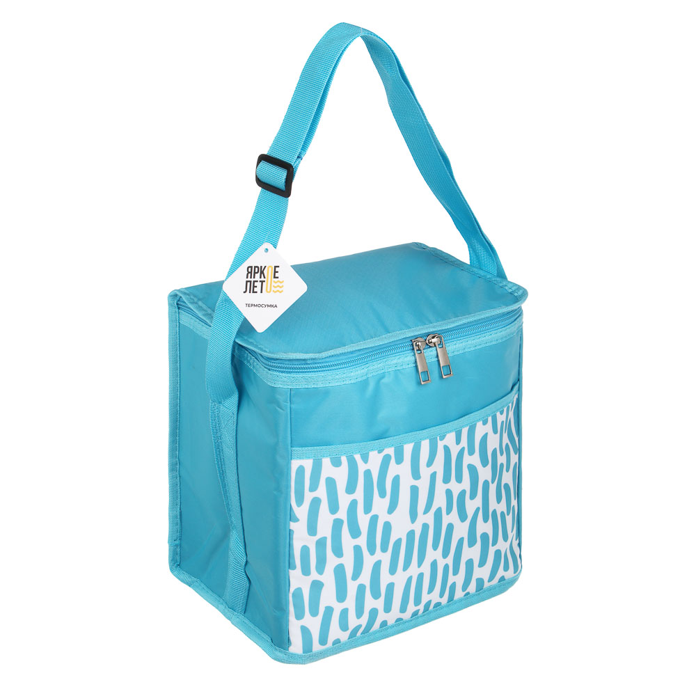 Термосумка, тм ЯРКОЕ ЛЕТО, 9 л, 420D оксфорд, фольга, 23х16х25 см, арт.№ 118-061