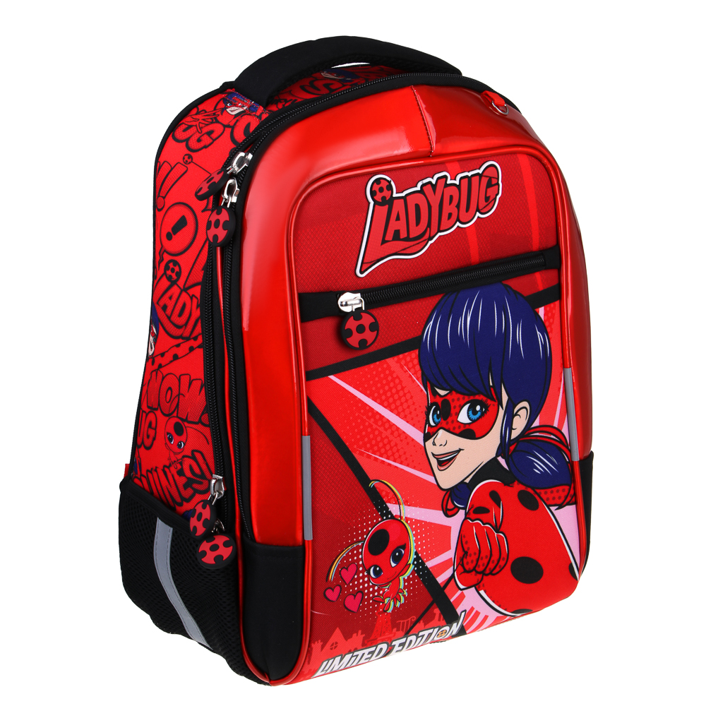 Ледибаг Рюкзак шк.жесткий, 39х30х15см, 2 отд., 3 карм., эргон.спинка, ручка, вес около 900гр, "Кор", арт.№ 811-001