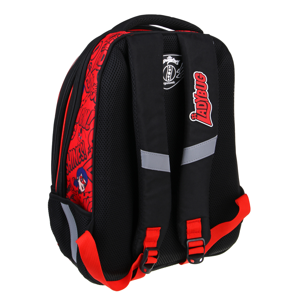 Ледибаг Рюкзак шк.жесткий, 39х30х15см, 2 отд., 3 карм., эргон.спинка, ручка, вес около 900гр, "Кор", арт.№ 811-001