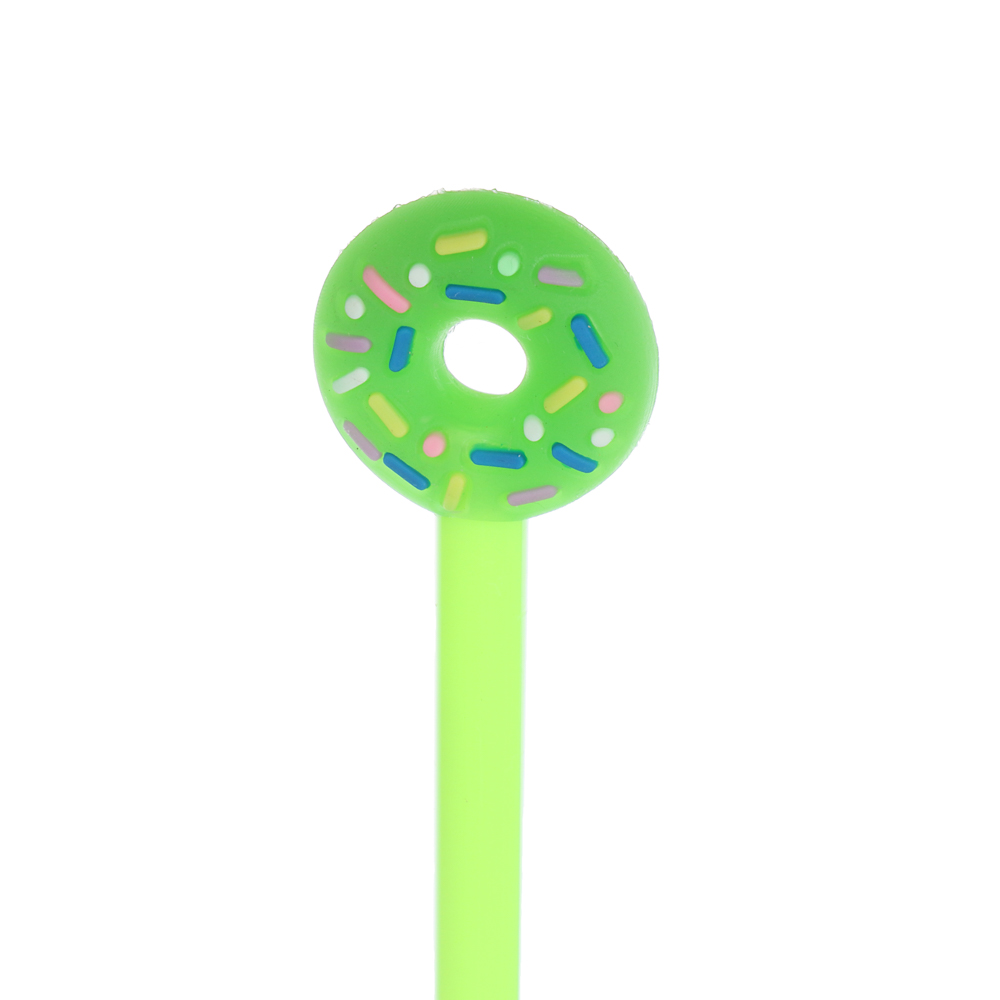 Ручка гелевая в форме доната, синяя, 4 дизайна, 20см, арт.№ 591-143