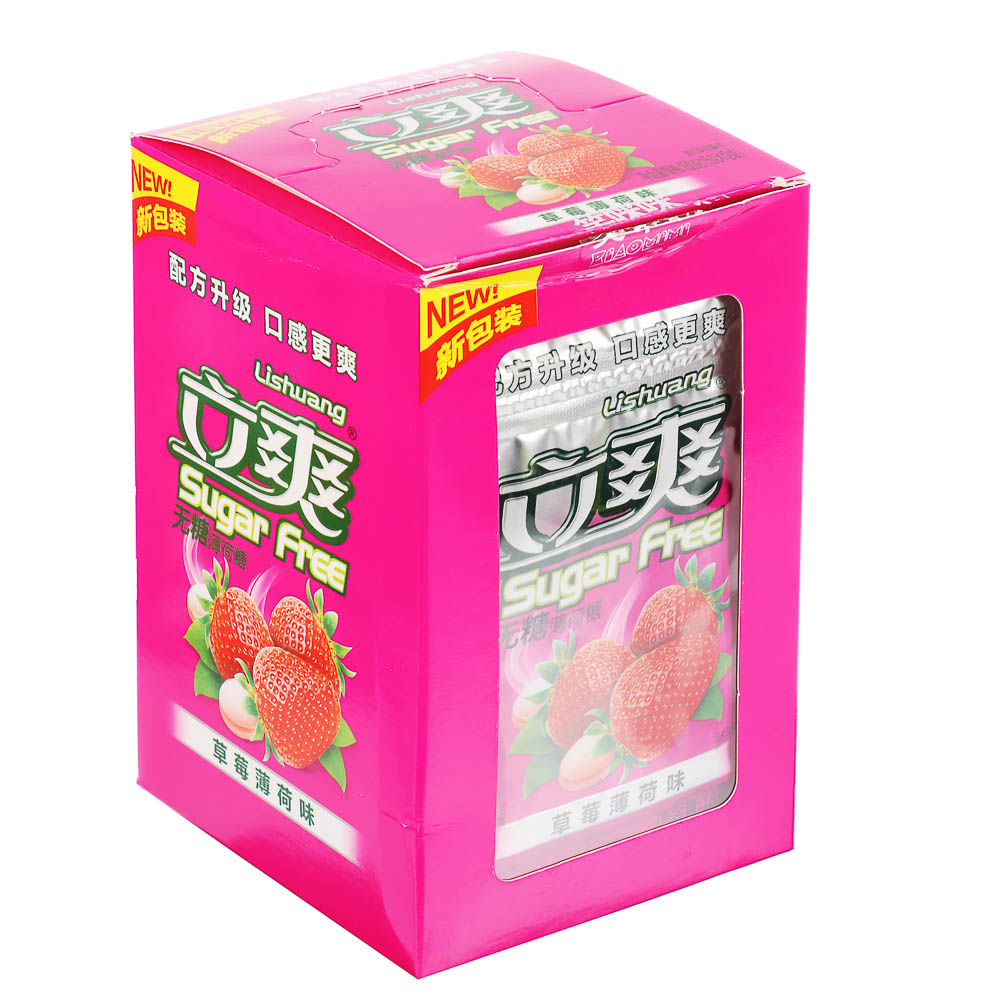 Драже холодок без сахара клубника 15гр, арт.№ 347-447