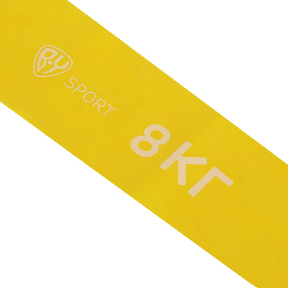 Фитнес-резинка тм BY SPORT, 8кг, 30х5х0,03см, латекс, арт.№ 093-037