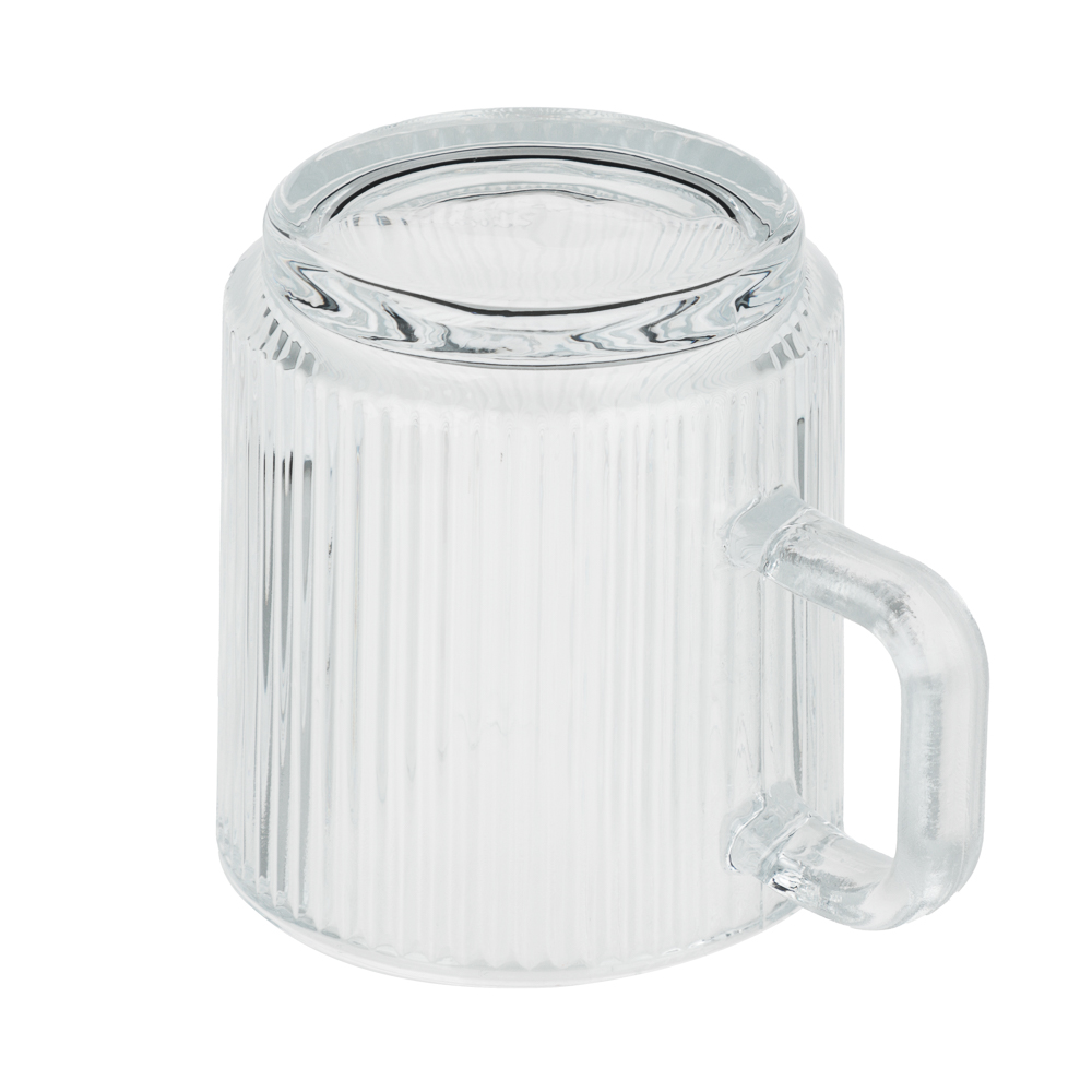 MILLIMI Кружка с рельефным узором, 340мл, стекло, арт.№ 806-174