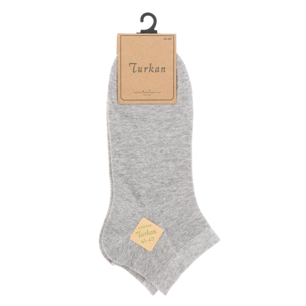 Носки мужские короткие, тм TURKAN, р. 41-47, 90% хл.,8% полиамид, 2% лайкра, цвета в асс-те, BX9031Р, арт.№ 019-684
