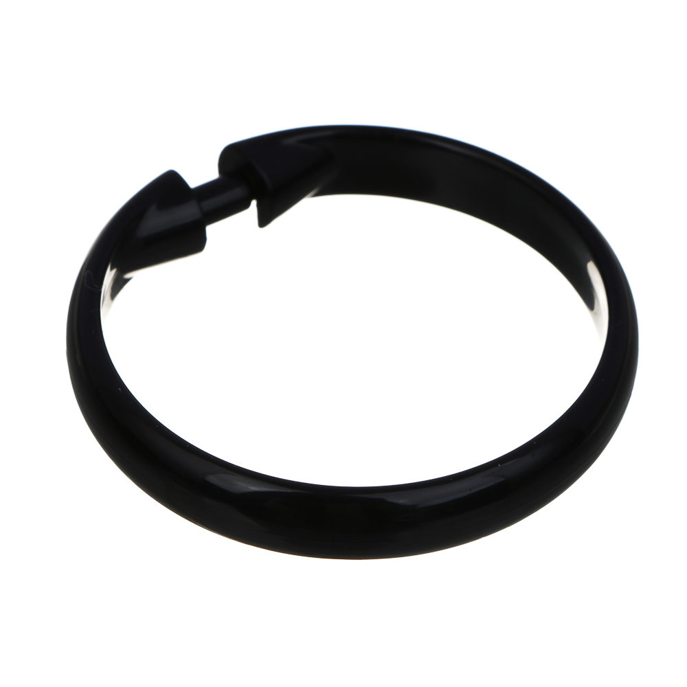 Кольца для шторы в ванную тм VETTA, 12шт, d 4,5 см, пластик, цвет черный, арт.№ 463-473