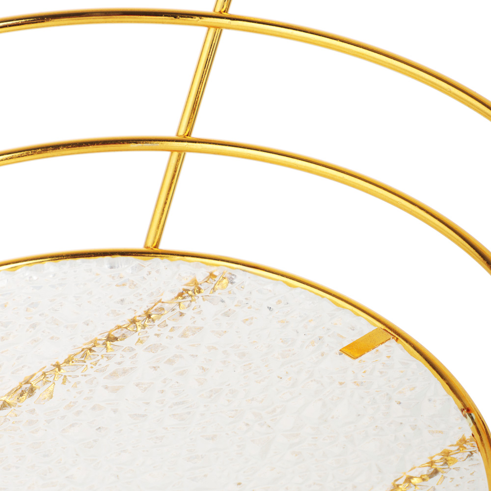 Корзина для фруктов тм SATOSHI Голд, 28,5х10х19,5см, сталь, акрил, арт.№ 827-127