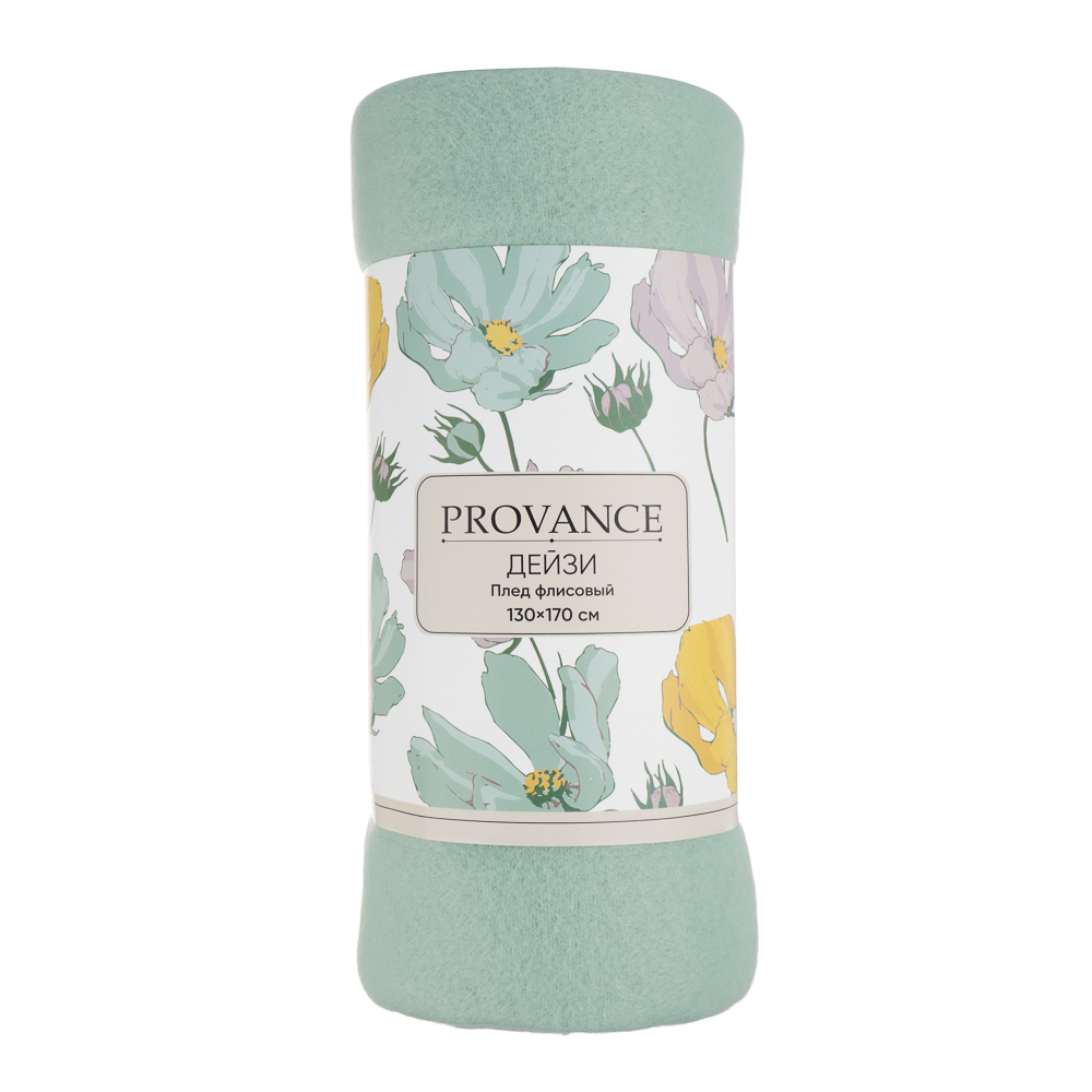 PROVANCE Дейзи Плед флисовый 130х170см, 100% полиэстер, 3 цвета, арт.№ 488-135