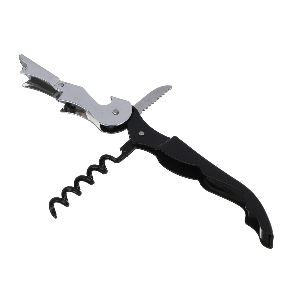 Набор для вина, 4 предмета, нержавеющая сталь, полипропилен, арт.№ 882-424