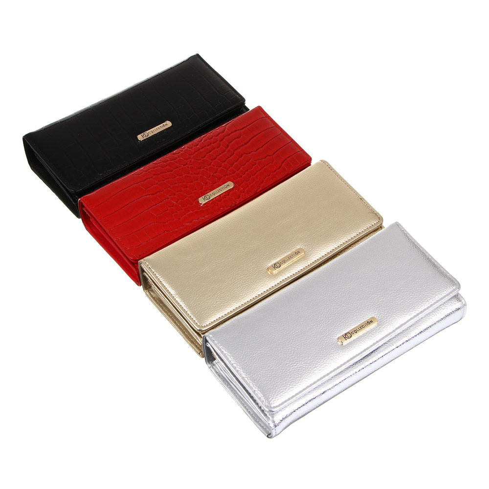 ЮL Кошелек с отд. для карт, купюр, монет, ПУ, 18,5х9см, 2 дизайна, КЖ23-20, арт.№ 303-973