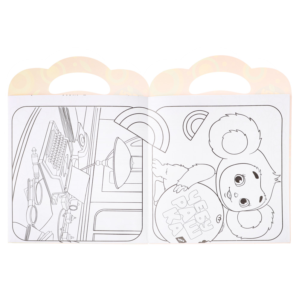 НД ПЛЭЙ Чебурашка Очень большая раскраска, бумага, 2 стр, 23х31см., арт.№ 290-347