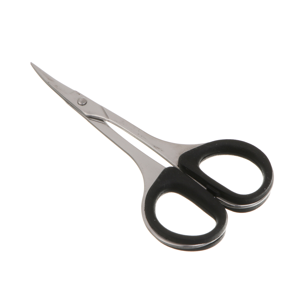 Ножницы маникюрные для кутикулы тм ЮНИLOOK, сталь, силикон, 9 см, 2 цвета, арт.№ 305-469