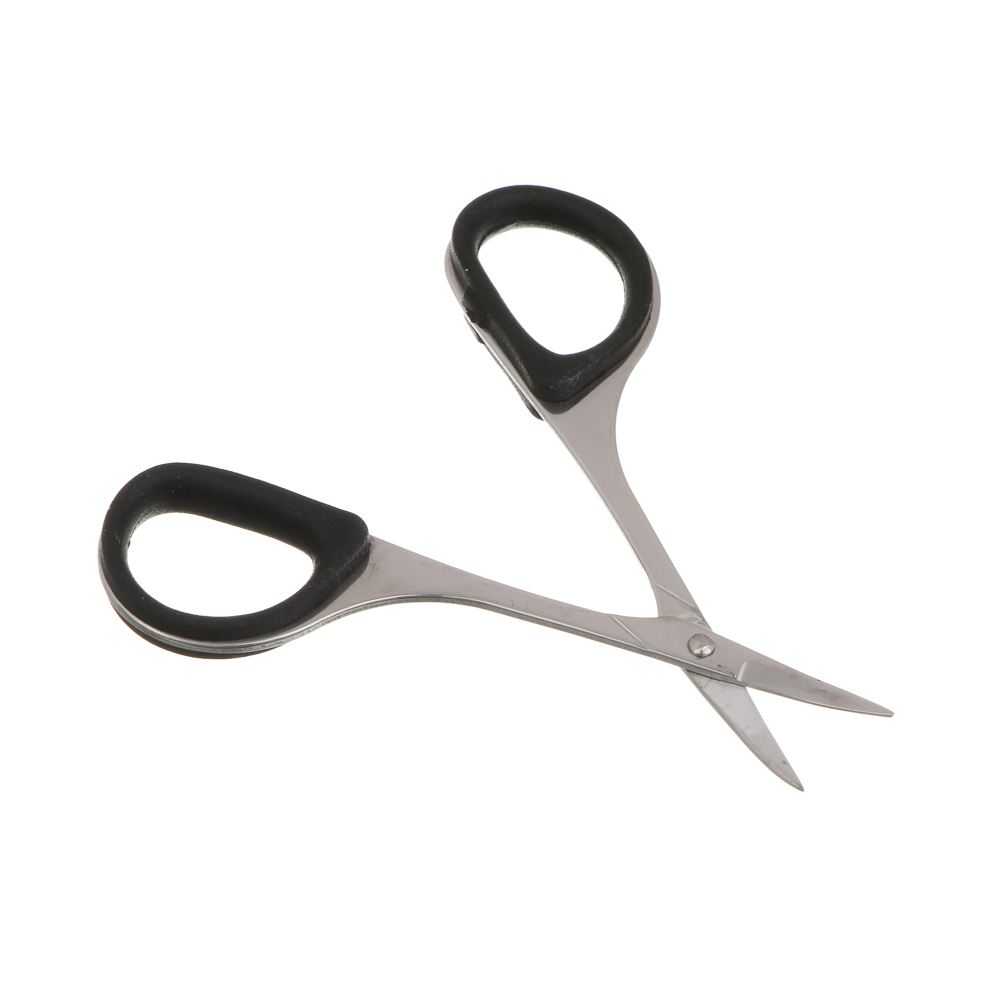 Ножницы маникюрные для кутикулы тм ЮНИLOOK, сталь, силикон, 9 см, 2 цвета, арт.№ 305-469