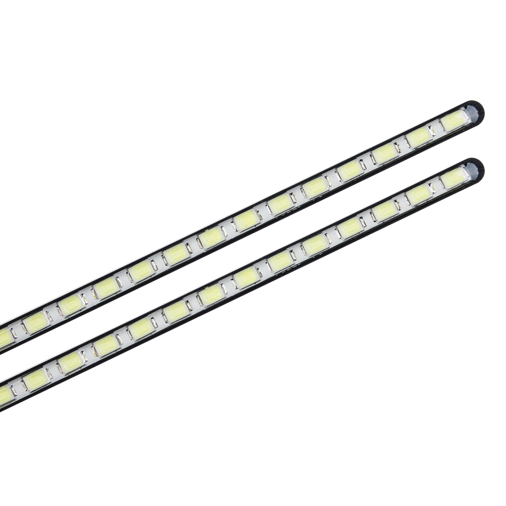 Дневные ходовые огни, LED 18 шт, метал. корп., 192 мм, 12V, 2шт, арт.№ 702-110