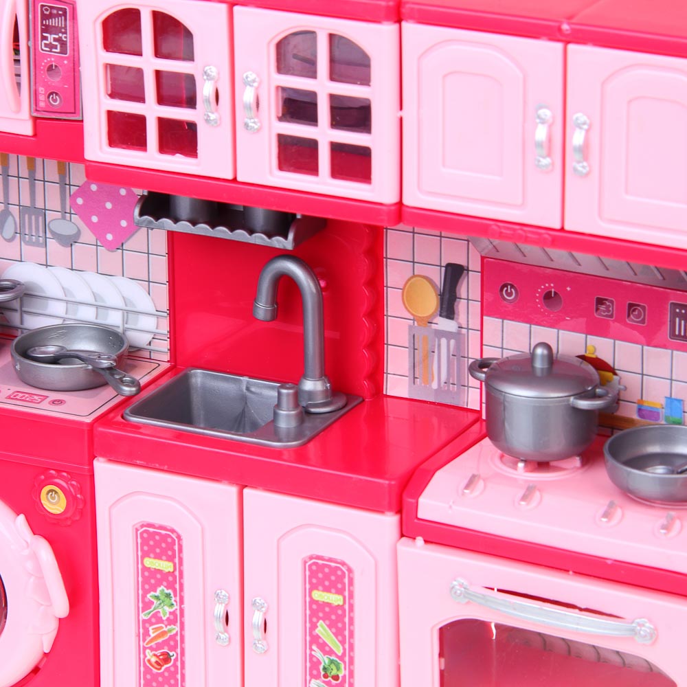 ИГРОЛЕНД Мебель для кукол, кухня с акс., ABS, PP, 11,1х5,3х23,6 см, 4 вида, арт.№ 278-118