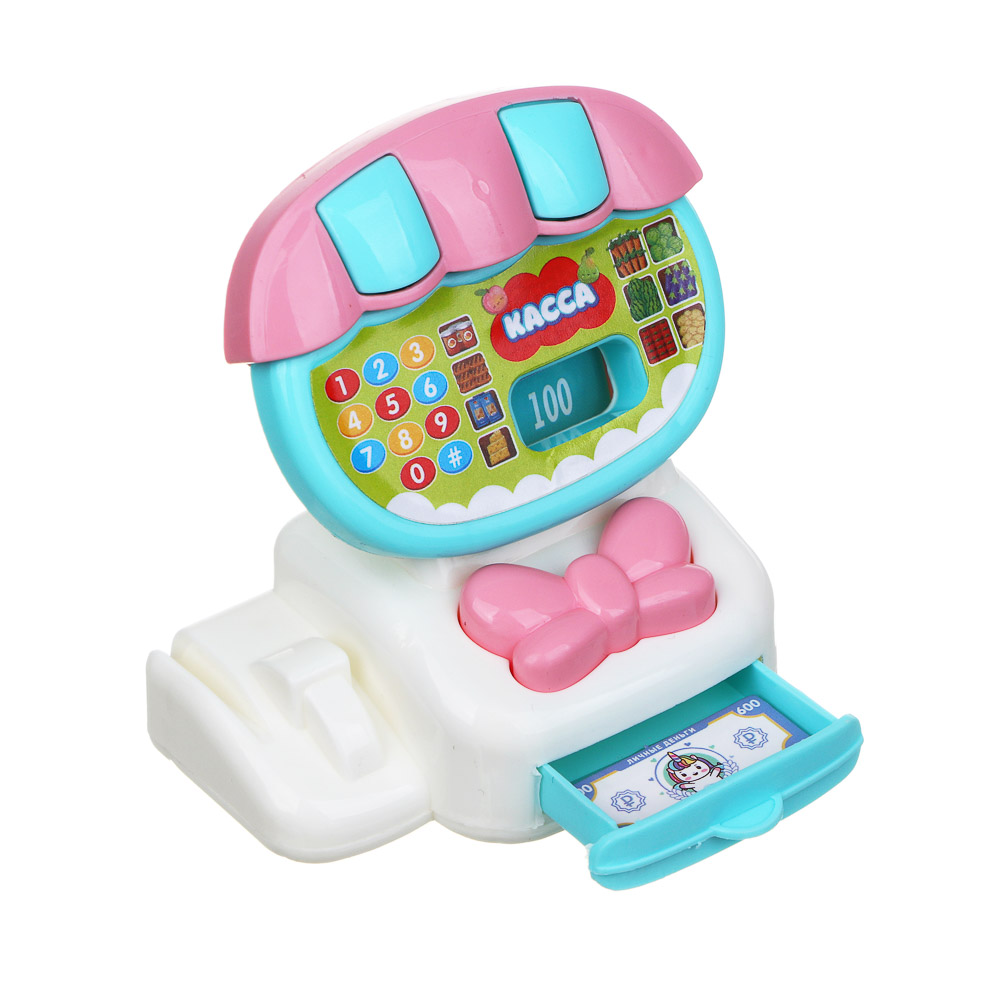 ИГРОЛЕНД Набор игровой "Играем в магазин", касса со сладостями, PP, ABS, 12х5,5х21 см, арт.№ 294-200