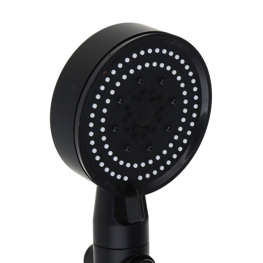 RAIN Лейка для душа, 5 режимов, 90мм, черная, арт.№ 582-003