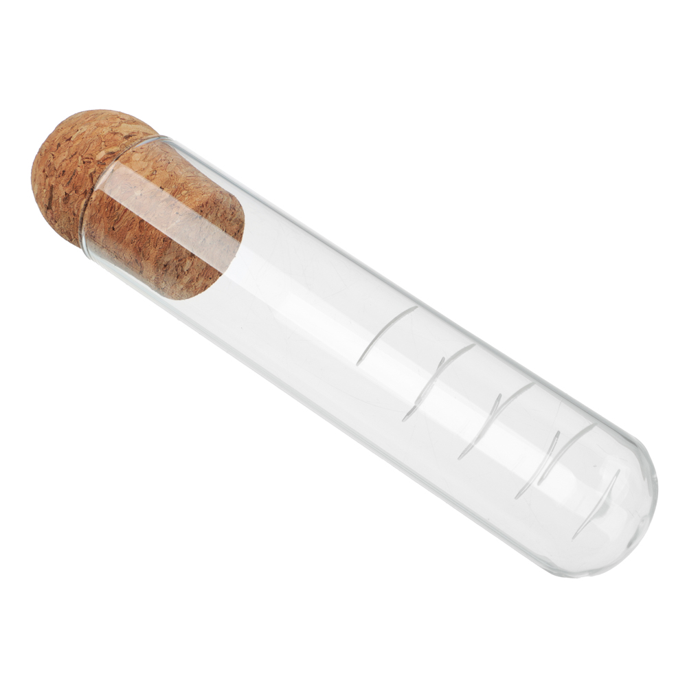 Сито-колба для заваривания чая тм VETTA 3х15см, стекло, пробка, арт.№ 850-285