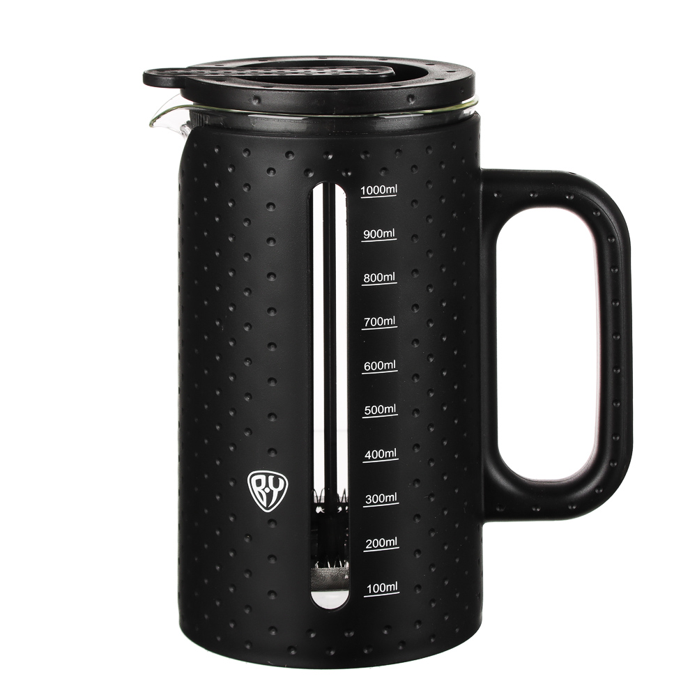 BY COLLECTION Френч-пресс 1000мл, жаропрочное стекло, арт.№ 850-214