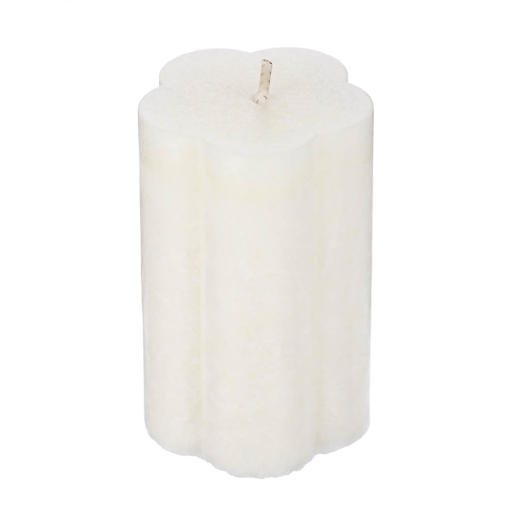 LADECOR Свеча столбик в форме цветка, парафин, 5x7,5 см, 6 цветов, арт.№ 508-833