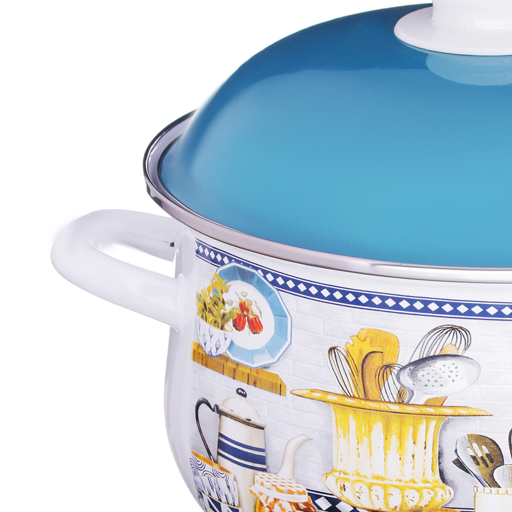 VETTA Хлеб Кастрюля эмалированная, 24см, 5,0л, арт.№ 894-465