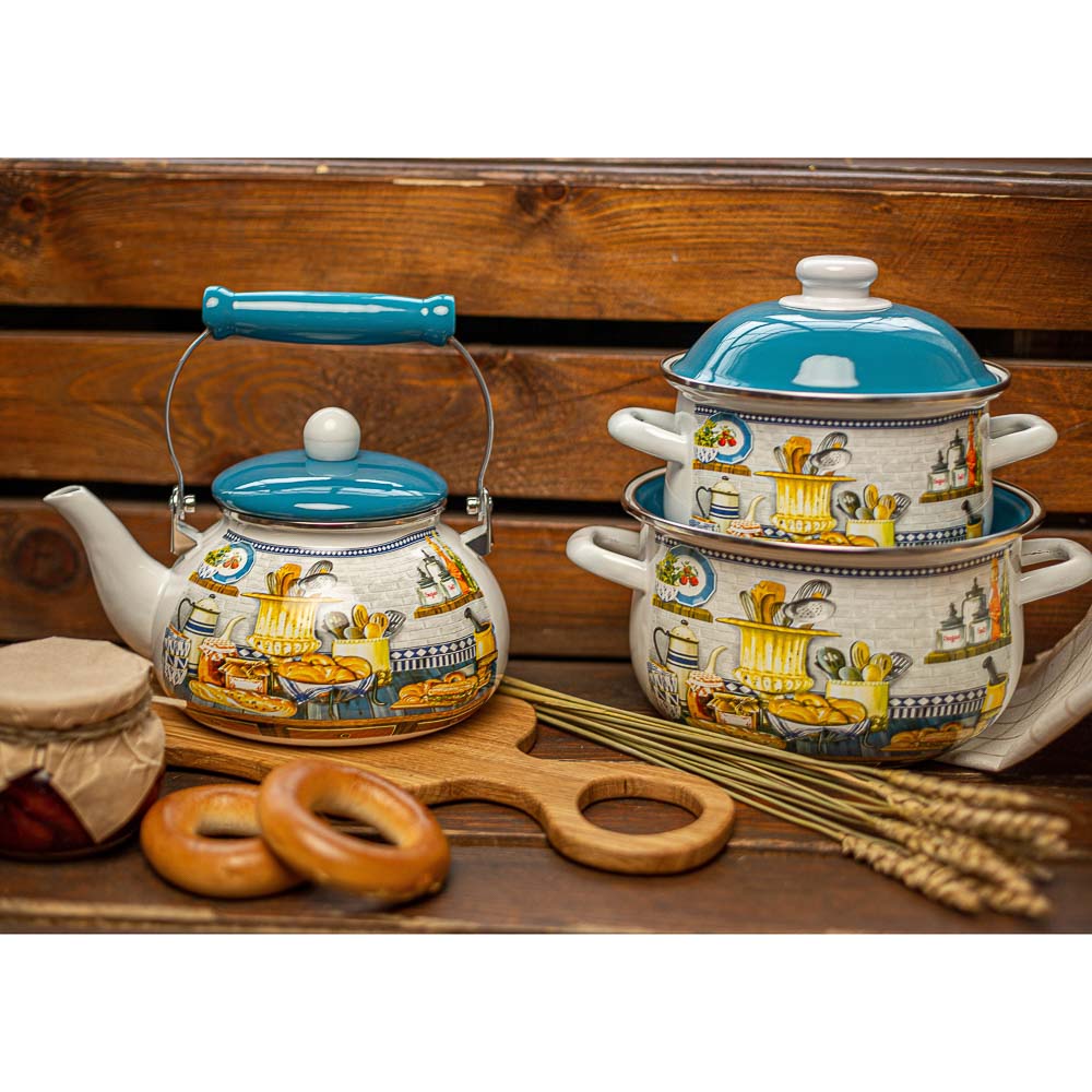 VETTA Хлеб Кастрюля эмалированная, 24см, 5,0л, арт.№ 894-465